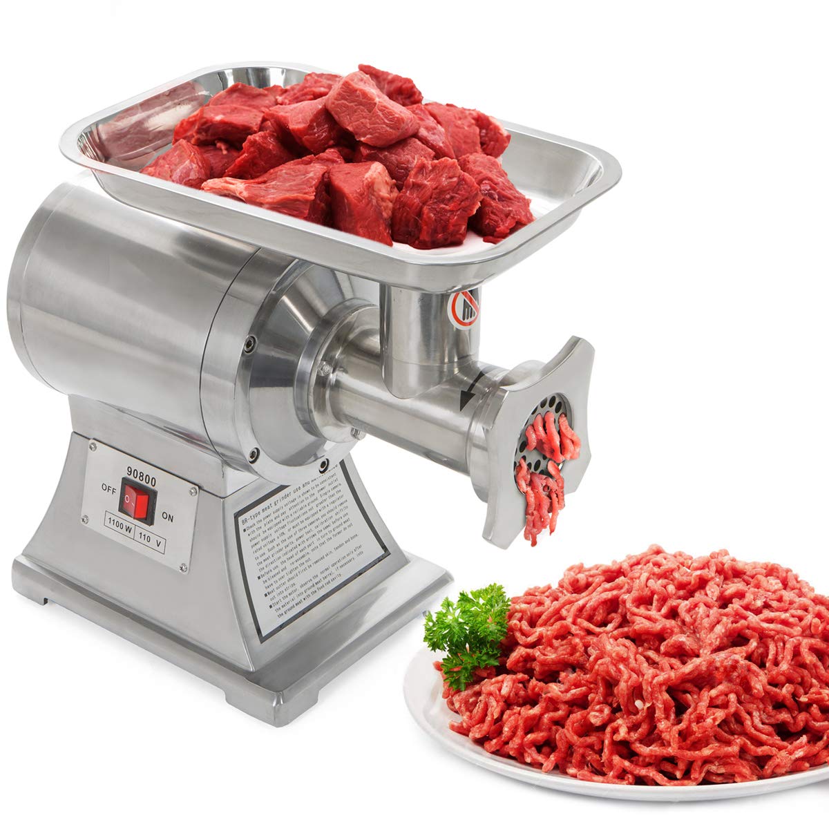Commercial 1100W Electric Meat Grinder